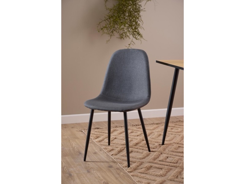 Krzesło Celia szare ciemne/ czarne - ACTONA